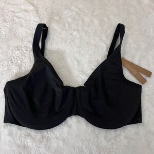 SKIMS Women's Naked Unlined Underwire Bra Onyx Black 36DD NWT SKM2342660 NWT